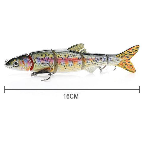 Image of VTAVTA 5 Segments LIFELIKE MULTI-JOINTED TOPWATER SWIMBAIT HARD CRANKBAITS
