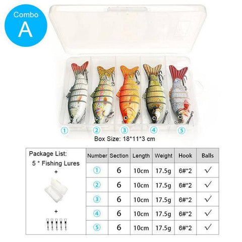 Image of VTAVTA 5pcs Fishing Lures Set