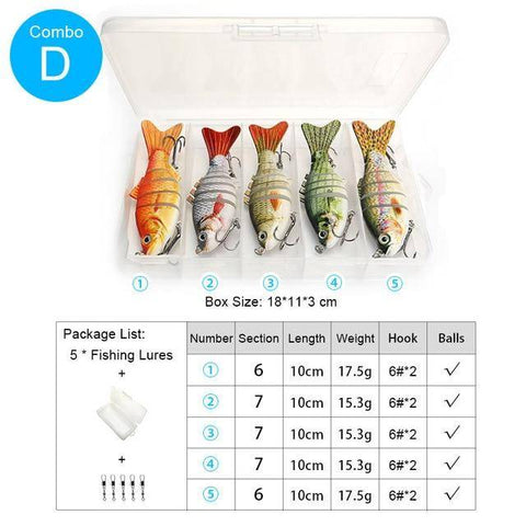 Image of VTAVTA 5pcs Fishing Lures Set