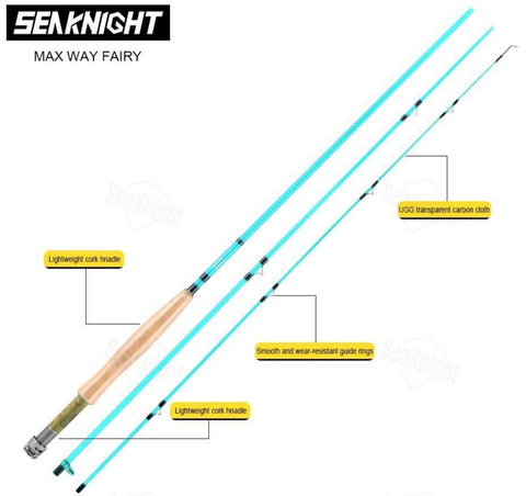 Image of SeaKnight MAXWAY FAIRY Fly Fishing Rod | 6'10''| 3 Sections | Power-L |