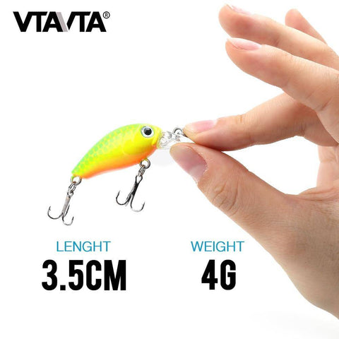 Image of VTAVTA Mini Wobblers Pike Fishing Lure 5pcs/lot