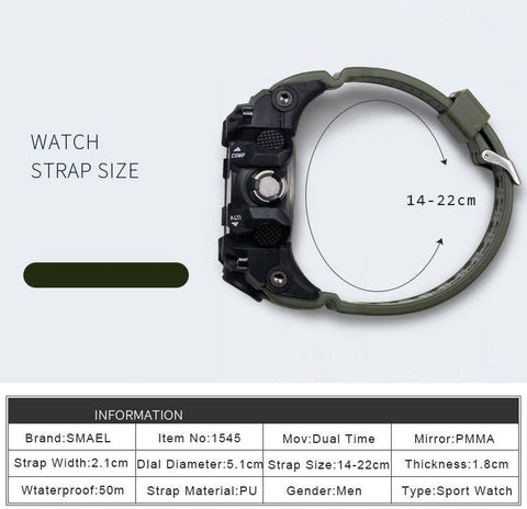 Image of Men Military Watch 50m Waterproof