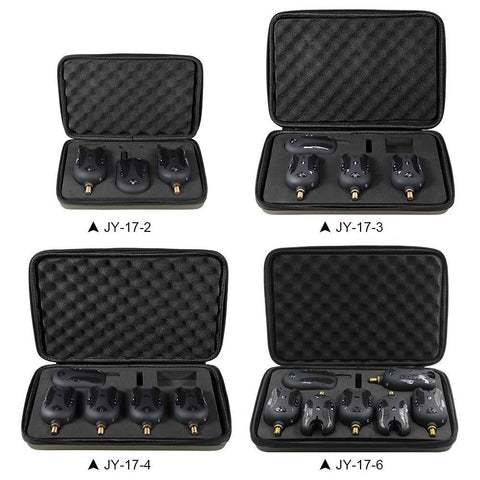 Image of Lixada Wireless Fishing Bite Alarms 2-6 Set | Sound Alert Kit | with Case