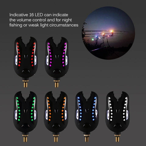 Image of Lixada Wireless Fishing Bite Alarms 2-6 Set | Sound Alert Kit | with Case