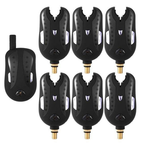 Image of Lixada Wireless Fishing Bite Alarms 2-6 Set | Sound Alert Kit | with Case