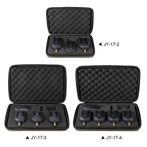 Image of Lixada Wireless Fishing Bite Alarms 2-6 Set | Sound Alert Kit | with Case