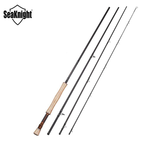Image of SeaKnight MAXWAY Fly Fishing Set 4 Sections Fly Fishing Rod Reel with Fly Fishing Line Lure Bag Combo River Tackle 7 8 9 10ft