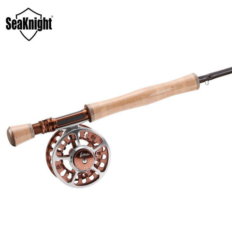 Image of SeaKnight MAXWAY Fly Fishing Set 4 Sections Fly Fishing Rod Reel with Fly Fishing Line Lure Bag Combo River Tackle 7 8 9 10ft