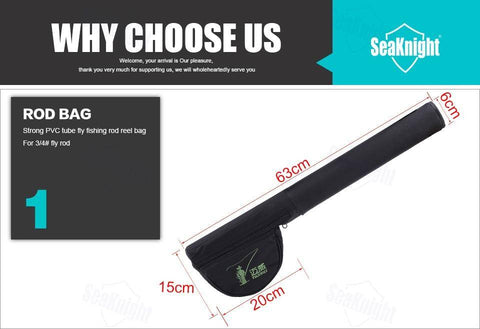 Image of SeaKnight MAXWAY Fly Fishing Set 4 Sections Fly Fishing Rod Reel with Fly Fishing Line Lure Bag Combo River Tackle 7 8 9 10ft