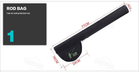 Image of SeaKnight Fly Fishing SET Combo 5/6 # 4 segments 2.7M Fly Fishing Rod + Full Metal Reel + Rod Bag + Fly Lures + Box + Lines