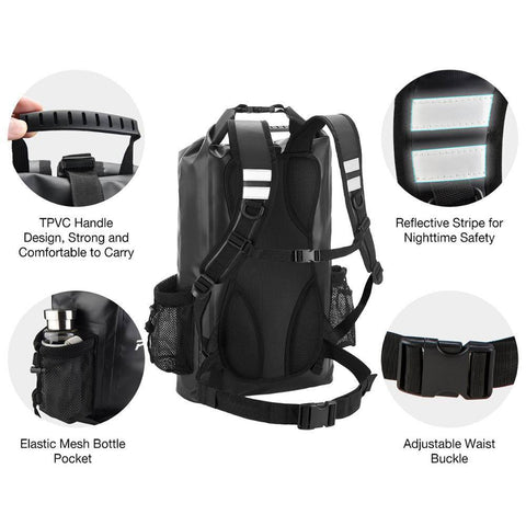 Image of Piscifun Wrapper Dry Backpack Bag with Waterproof Phone Case