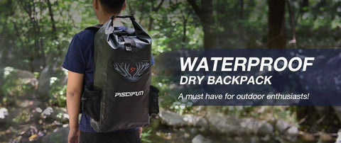 Image of Piscifun Wrapper Dry Backpack Bag with Waterproof Phone Case