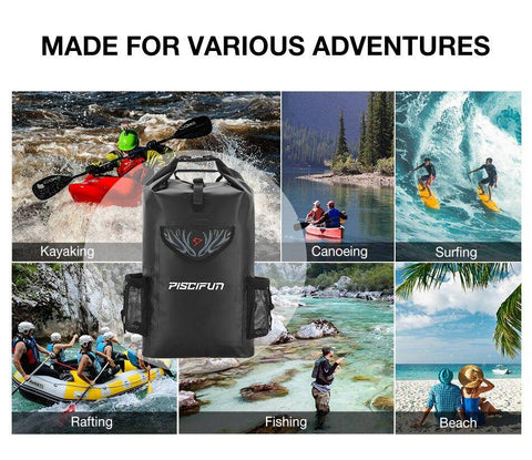Image of Piscifun Wrapper Dry Backpack Bag with Waterproof Phone Case