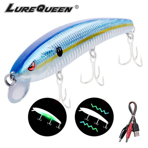 Image of 🐟TRUSCEND 4.9" Hi- Tech Fishing Lures 4 | Rechargeable | LED Fishing | Electric Vibration 🐟