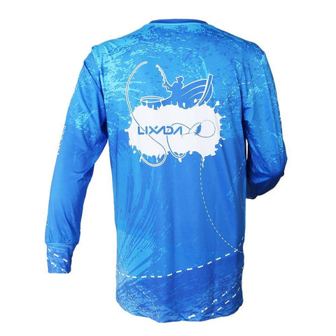 Image of Lixada New style Fishing Clothing Vests Quick-Drying Anti-UV Jacket Sports Clothes Long Sleeve Fishing Clothing