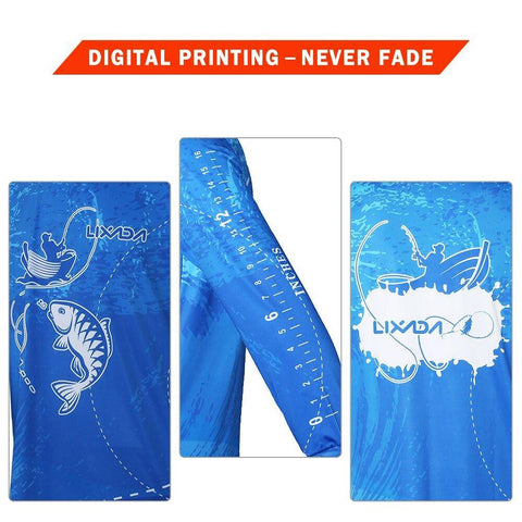 Image of Lixada New style Fishing Clothing Vests Quick-Drying Anti-UV Jacket Sports Clothes Long Sleeve Fishing Clothing