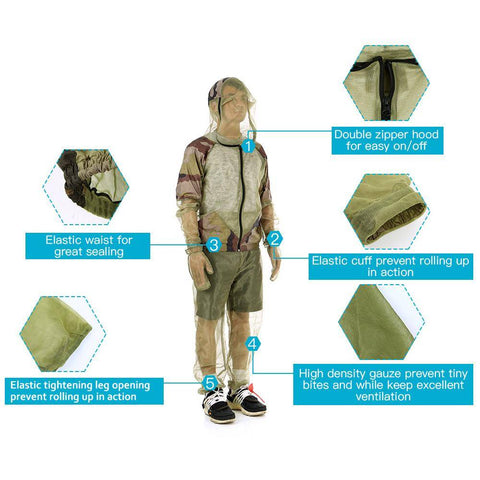 Image of Lixada Mosquito Repellent Suit