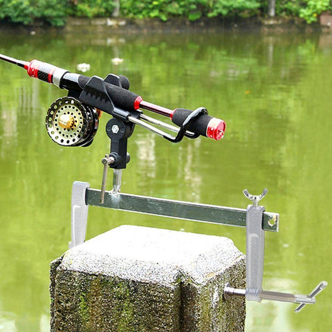 Image of Lixada Universal Fishing Rod Holder For On Boat Deck, Harbor Decks Mount
