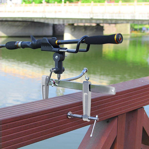 Image of Lixada Universal Fishing Rod Holder For On Boat Deck, Harbor Decks Mount