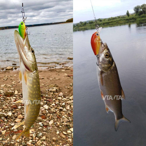 Image of VTAVTA Mini Wobblers Pike Fishing Lure 5pcs/lot