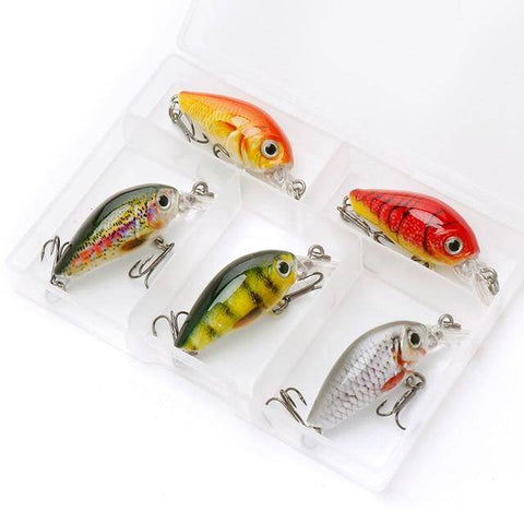 Image of VTAVTA Mini Wobblers Pike Fishing Lure 5pcs/lot