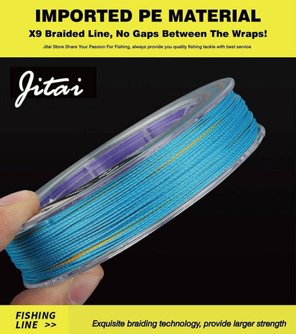 Image of JITAI Multifilament PE Braided Fishing Line 9 Strands 109yd (100M)