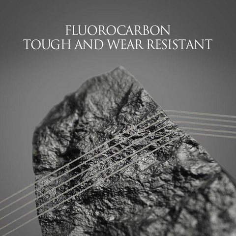 Image of Linnhue 100% Fluorocarbon Carp Fishing Line |55 Yds (50m) | Invisible Sea Fishing Fluorocarbon Leader Line Clear
