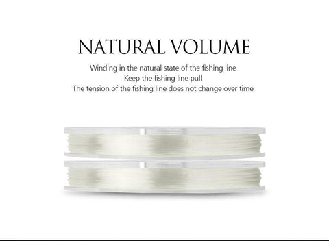Image of Linnhue 100% Fluorocarbon Carp Fishing Line |55 Yds (50m) | Invisible Sea Fishing Fluorocarbon Leader Line Clear
