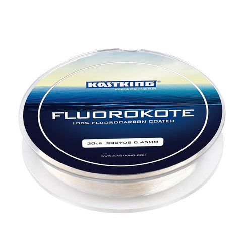 Image of KastKing FluoroKote Fluorocarbon Fishing Line | 0.18-0.48mm | 300Yds(274M) Premium Spool