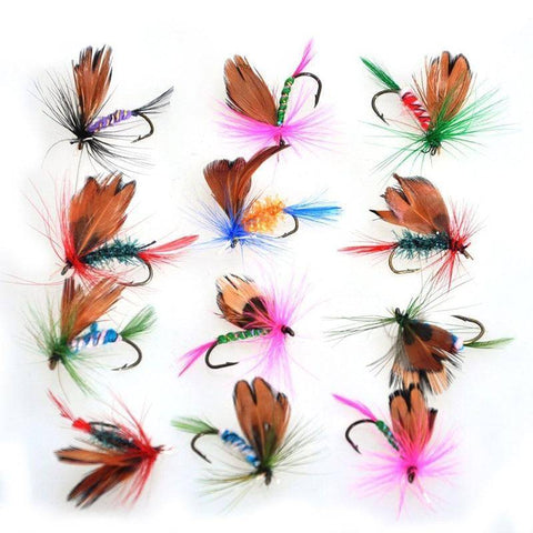 Image of Piscifun 12pcs Dry Flies Fly Fishing Flies Kit
