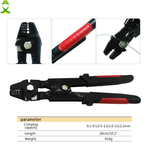 Image of Heavy Duty Fishing Crimping Pliers + 500 pieces Crimp Sleeves