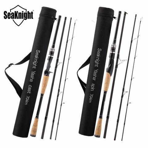 Image of SeaKnight Yasha 704M 2.1M 2.4M 2.7M Lure Fishing Rod Casting Spinning Rod Lure W. 10-30g 12-25LB 4 Sections Pole 65cm Bag Tube