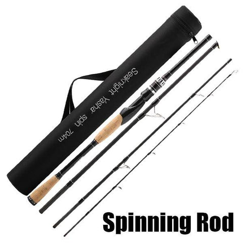 Image of SeaKnight Yasha 704M 2.1M 2.4M 2.7M Lure Fishing Rod Casting Spinning Rod Lure W. 10-30g 12-25LB 4 Sections Pole 65cm Bag Tube