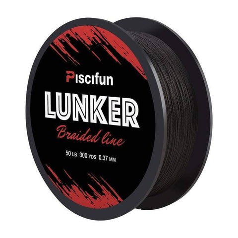 Image of Piscifun Lunker 300 yd (274M) Multifilament Braided Fishing Line | 0.06-0.5mm | 4 Strands 6-80lb | Strong PE Fiber