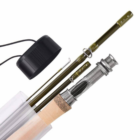 Image of Piscifun 4-Pieces Fly Fishing Rod | Carbon Fiber | Length - 8'6'' ; 9' | Line Weight WT | Ceramic Inserts |