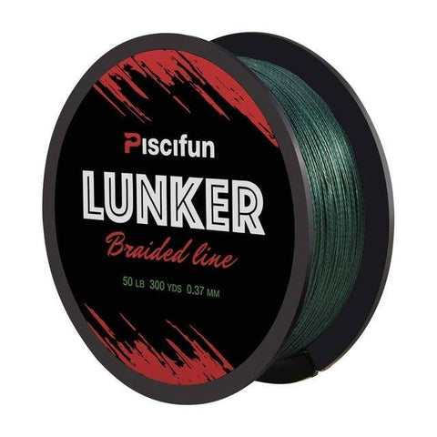 Image of Piscifun Lunker 274M Netherlands PE Fiber Braided Fishing Line 0.06-0.5mm 4 Strands 6-80lb Multifilament Strong Fishing Line