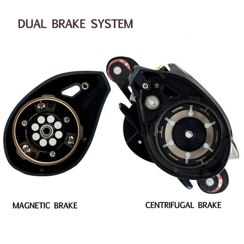 Image of Piscifun SAEX ELITE Baitcasting Reel | 7.3:1 Gear Ratio| 13BB |Max Drag: 11.4 lb/5.2kg |Dual Brake System(Magnetic & Centrifugal)