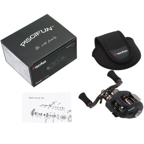 Image of Piscifun SAEX ELITE Baitcasting Reel | 7.3:1 Gear Ratio| 13BB |Max Drag: 11.4 lb/5.2kg |Dual Brake System(Magnetic & Centrifugal)