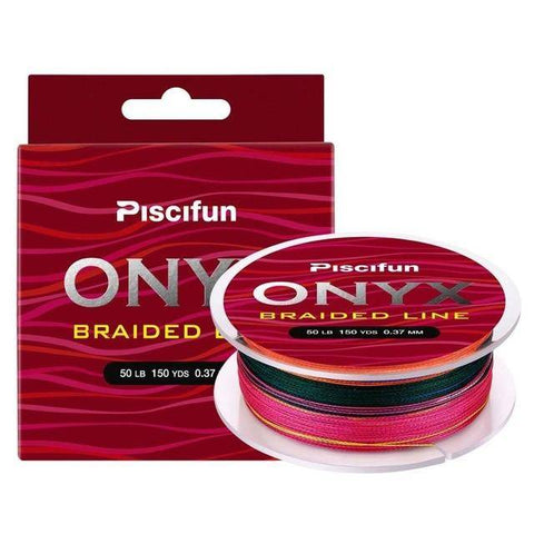 Image of Piscifun ONYX 137M fishing Line 6-150LB Super Strong 4 Strands 8 Strands PE Braided Fishing Line Multifilament Fishing Line