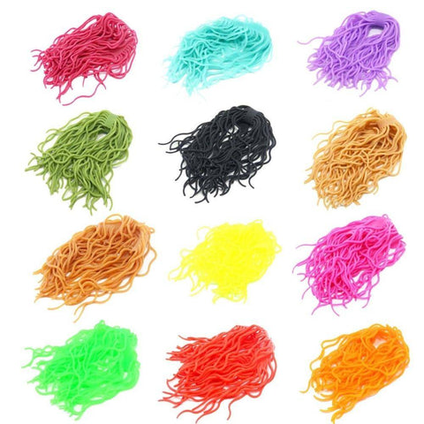 Image of Soft Silicone Earthworms | 60 strands