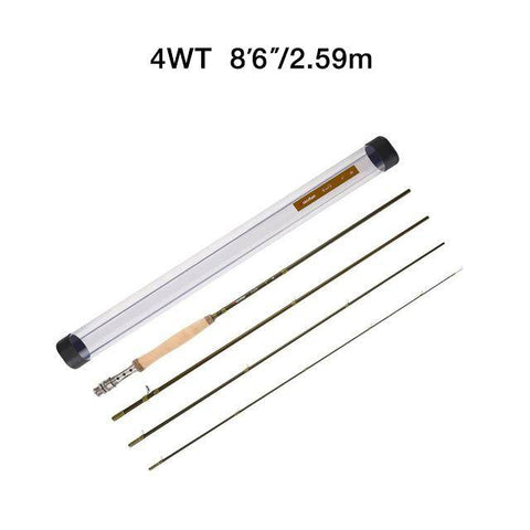 Image of Piscifun 4-Pieces Fly Fishing Rod | Carbon Fiber | Length - 8'6'' ; 9' | Line Weight WT | Ceramic Inserts |