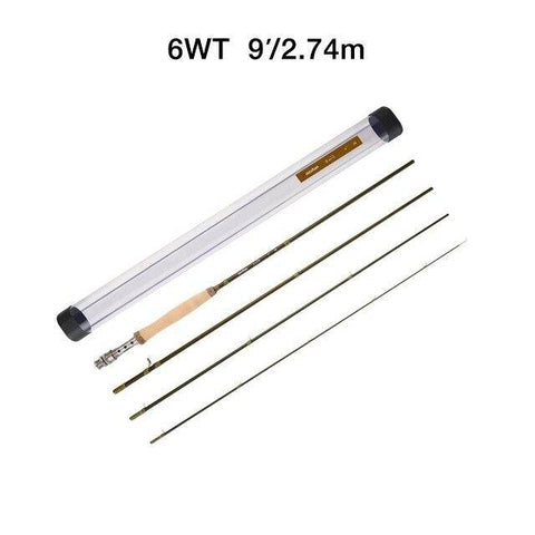 Image of Piscifun 4-Pieces Fly Fishing Rod | Carbon Fiber | Length - 8'6'' ; 9' | Line Weight WT | Ceramic Inserts |