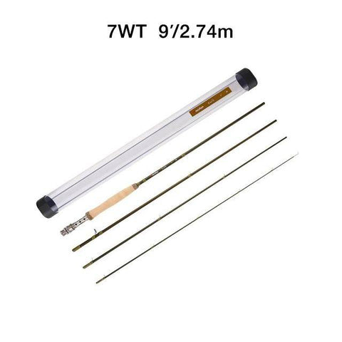 Image of Piscifun 4-Pieces Fly Fishing Rod | Carbon Fiber | Length - 8'6'' ; 9' | Line Weight WT | Ceramic Inserts |