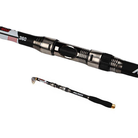 Image of MANBA CARBON FIBER ROD Best Quality Telescopic spinning rods fishing Carbon Fiber fishing rod pole 2.1m / 2.4m / 2.7m/3.0m//3.6m