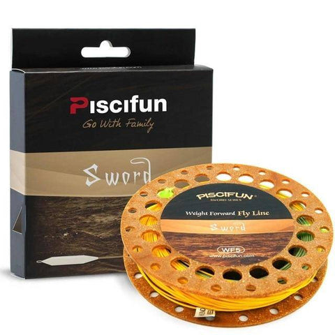 Image of Piscifun Sword Fly Line Weight Forward 90/100FT Floating Fly Fishing Line with Welded Loop WF3/4 5/6 7/8wt Fly Fishing Line