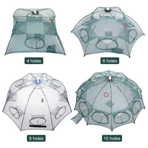 Image of Lixada Portable Automatic Fishing Net | 4 -10 Hole Variants