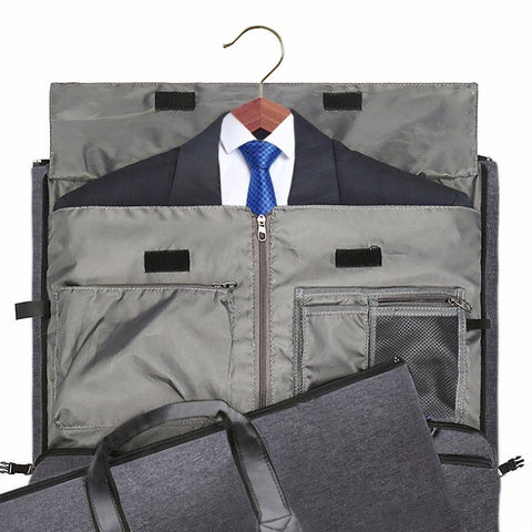 Image of Modoker New Travel Garment Bag Shoulder Strap Duffel Bag Business Fashion Carry on Hanging Clothing Multiple Pockets