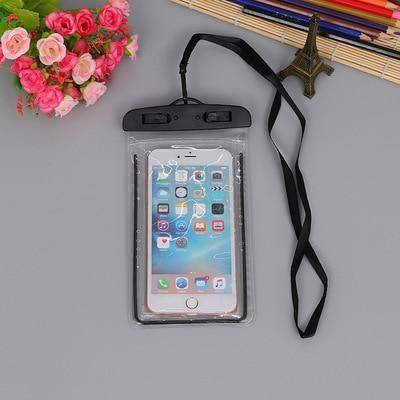 Image of Black Fishing Waterproof Phone Case 3.5-6 Inch