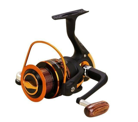 Image of YUMOSHI AX7000 Black Spinning Fishing Reel | 5.2:1 Gear Ratio 13 BB