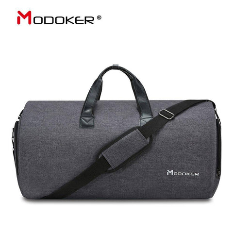Image of Modoker New Travel Garment Bag Shoulder Strap Duffel Bag Business Fashion Carry on Hanging Clothing Multiple Pockets